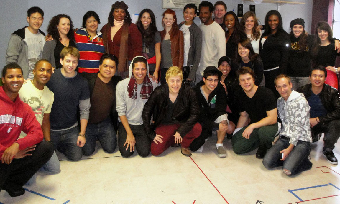 Cast and crew of The Royal Underground's Los Angeles production of RENT